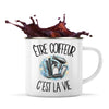 Mug Métal Émaillé Être coiffeur c'est la vie