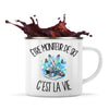 Mug Métal Émaillé Être moniteur de ski c'est la vie