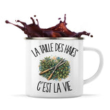 Mug Métal Émaillé La taille des haies c'est la vie