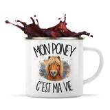 Mug Métal Émaillé Mon poney c'est ma vie