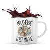 Mug Métal Émaillé Ma chèvre c'est ma vie