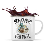 Mug Métal Émaillé Mon canard c'est ma vie