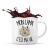 Mug Métal Émaillé Mon lama c'est ma vie