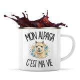 Mug Métal Émaillé Mon alpaga c'est ma vie