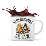 Mug Métal Émaillé Les concours canins c'est la vie