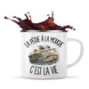 Mug Métal Émaillé La pêche à la mouche c'est la vie