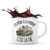 Mug Métal Émaillé La pêche à la mouche c'est la vie