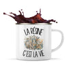 Mug Métal Émaillé La résine c'est la vie