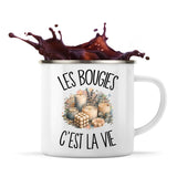 Mug Métal Émaillé Les bougies c'est la vie