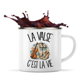 Mug Métal Émaillé La valse c'est la vie
