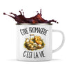 Mug Métal Émaillé Être fromagère c'est la vie