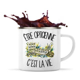 Mug Métal Émaillé Être opticienne c'est la vie