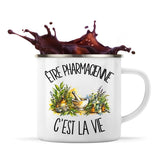 Mug Métal Émaillé Être pharmacienne c'est la vie