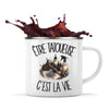Mug Métal Émaillé Être tatoueuse c'est la vie