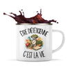 Mug Métal Émaillé Être diététicienne c'est la vie