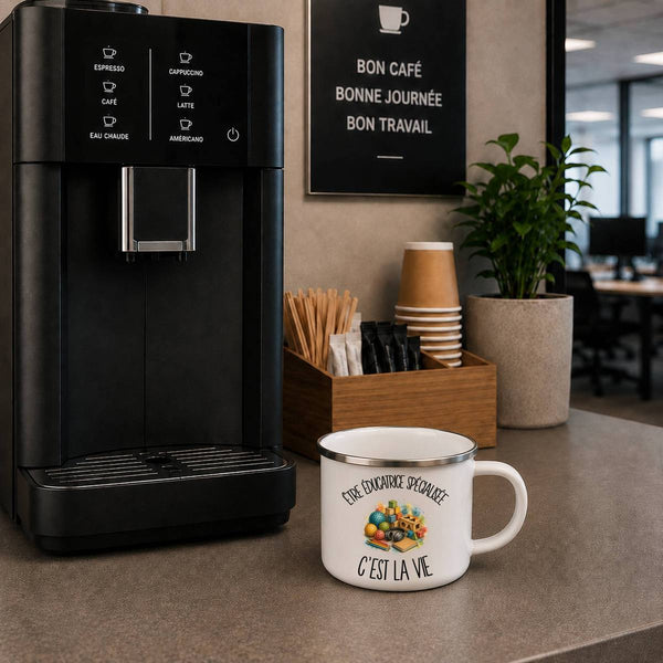 Mug Métal Émaillé Être éducatrice spécialisée c'est la vie