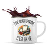Mug Métal Émaillé Être coach sportive c'est la vie