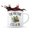 Mug Métal Émaillé Être toiletteuse c'est la vie