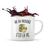 Mug Métal Émaillé Aix-en-Provence c’est la vie