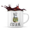 Mug Métal Émaillé Alès c’est la vie