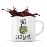 Mug Métal Émaillé Alès c’est la vie