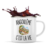 Mug Métal Émaillé Angoulême c’est la vie