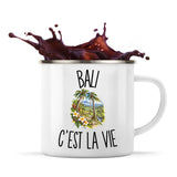 Mug Métal Émaillé Bali c’est la vie