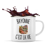 Mug Métal Émaillé Bayonne c’est la vie