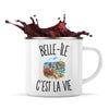 Mug Métal Émaillé Belle-Île c’est la vie