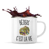 Mug Métal Émaillé Béziers c’est la vie