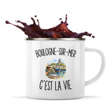 Mug Métal Émaillé Boulogne-sur-Mer c’est la vie