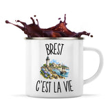 Mug Métal Émaillé Brest c’est la vie