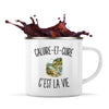 Mug Métal Émaillé Caluire-et-Cuire c’est la vie