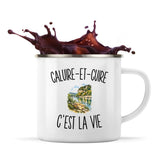 Mug Métal Émaillé Caluire-et-Cuire c’est la vie