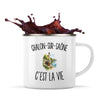 Mug Métal Émaillé Chalon-sur-Saône c’est la vie