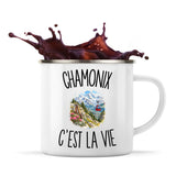 Mug Métal Émaillé Chamonix c’est la vie