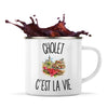 Mug Métal Émaillé Cholet c’est la vie