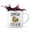 Mug Métal Émaillé Compiègne c’est la vie
