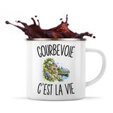 Mug Métal Émaillé Courbevoie c’est la vie