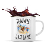 Mug Métal Émaillé Deauville c’est la vie