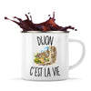 Mug Métal Émaillé Dijon c’est la vie