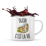 Mug Métal Émaillé Dijon c’est la vie
