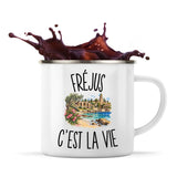 Mug Métal Émaillé Fréjus c’est la vie