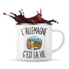 Mug Métal Émaillé L’Allemagne c’est la vie