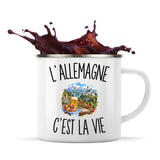 Mug Métal Émaillé L’Allemagne c’est la vie
