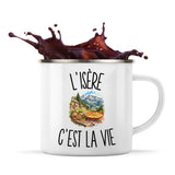 Mug Métal Émaillé L’Isère c’est la vie