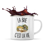 Mug Métal Émaillé La Brie c’est la vie