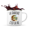 Mug Métal Émaillé La Charente c’est la vie