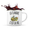 Mug Métal Émaillé La Flandre c’est la vie