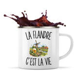 Mug Métal Émaillé La Flandre c’est la vie